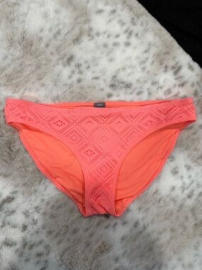 Aerie Bright Coral Bikini Bottom (Large)